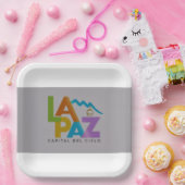 La Paz stad van de hemel Papieren Bordje (Feest)