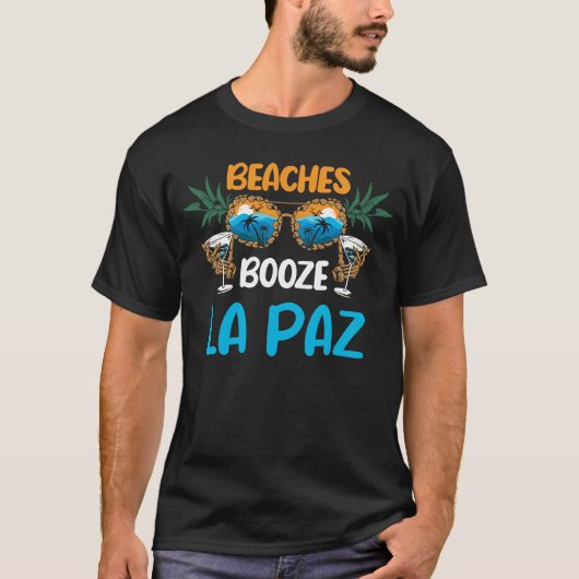 La Paz Stranden Mexico Vakantie Feest Matching T-shirt (Voorkant)