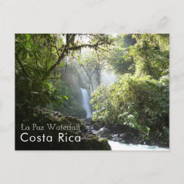 La Paz Waterfall, Vara Blanca, Costa Rica Briefkaa Briefkaart