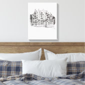 La Pedrera - Casa Milá (Barcelona Canvas Afdruk (Insitu (Slaapkamer))