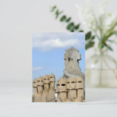 La Pedrera Chimney Pots, Barcelona, Spanje - Briefkaart (Staand voorkant)