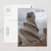 La Pedrera Dakterrassen Barcelona Briefkaart (Voorkant / Achterkant)