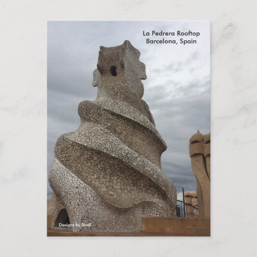 La Pedrera Dakterrassen Barcelona Briefkaart (Voorkant)