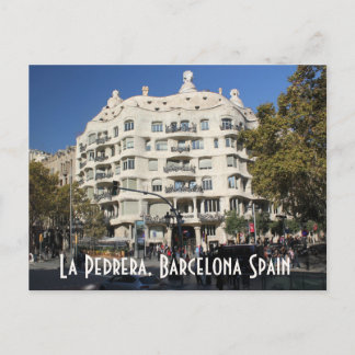 La Pedrera door Gaudi Barcelona Spanje Briefkaart