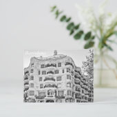 La Pedrera in Barcelona Briefkaart (Staand voorkant)
