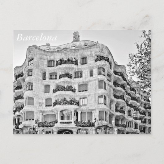 La Pedrera in Barcelona Briefkaart (Voorkant)