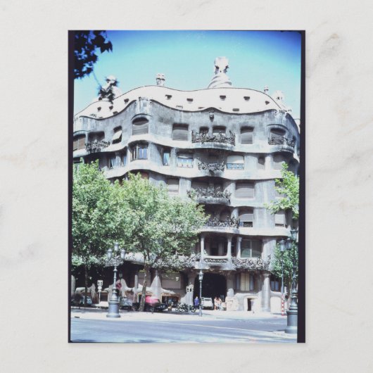 La Pedrera of Casa Mila, 1905-10 Briefkaart (Voorkant)