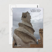 La Pedrera Rooftop Barcelona Briefkaart (Voorkant / Achterkant)
