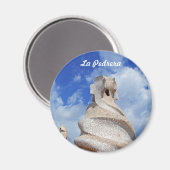 La Pedrera schoorstenen Magneet (Voorkant / Achterkant)