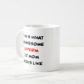 la perm kat moeder, geweldig koffiemok (Voorkant links)