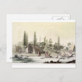 La Perouse in Port Francesci (kleurentraving) Briefkaart (Voorkant / Achterkant)