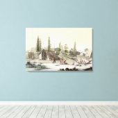 La Perouse in Port Francesci (kleurentraving) Canvas Afdruk (Insitu (Houten vloer))