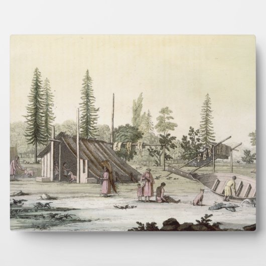 La Perouse in Port Francesci (kleurentraving) Fotoplaat (Voorkant)