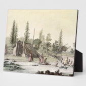 La Perouse in Port Francesci (kleurentraving) Fotoplaat (Zijkant)