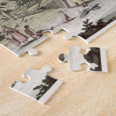 La Perouse in Port Francesci (kleurentraving) Legpuzzel (Zijkant)