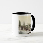 La Perouse in Port Francesci (kleurentraving) Mok (Voorkant rechts)