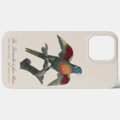 La Perruche a face bleue Case-Mate iPhone Case (Achterkant (horizontaal))