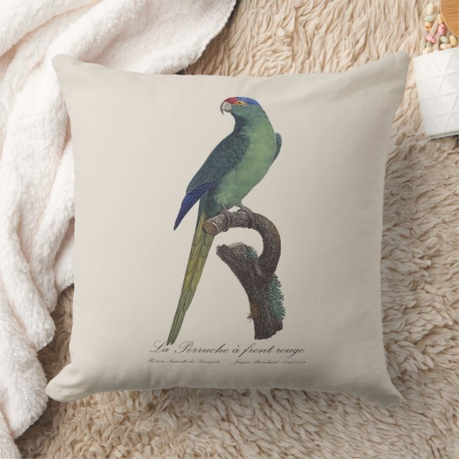 La Perruche een voorste rouge Kussen (Deken)