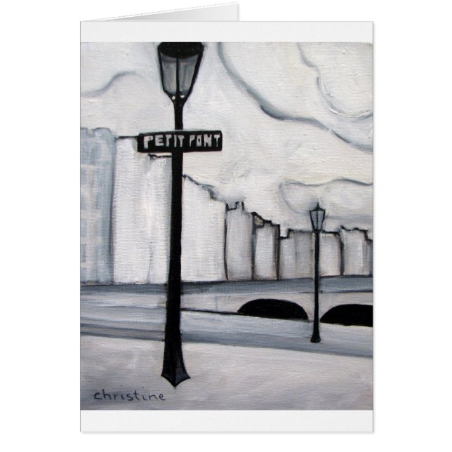 La Petit Pont, Parijs Frankrijk (Voorkant)