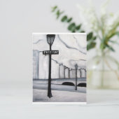 La Petit Pont, Parijs Frankrijk Briefkaart (Staand voorkant)