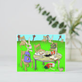 la petite de jeuner su l'herbe briefkaart (Staand voorkant)