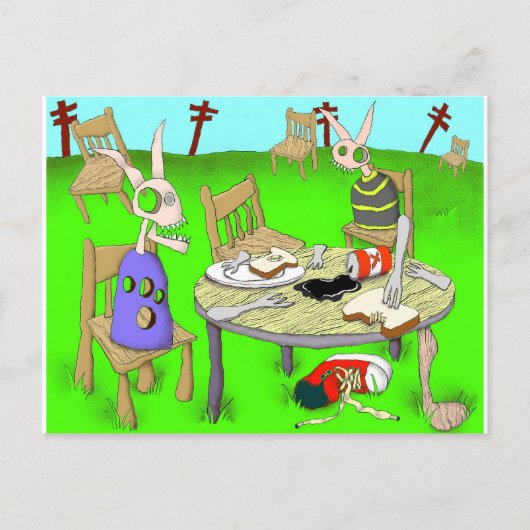 la petite de jeuner su l'herbe briefkaart (Voorkant)