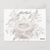 La Petite Famille over roze en roomachtergrond Briefkaart (Achterkant)