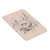 La Petite Famille over roze en roomachtergrond Magneet (Rechterzijde)