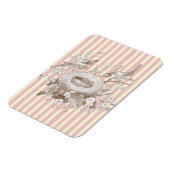 La Petite Famille over roze en roomachtergrond Magneet (Linkerzijde)