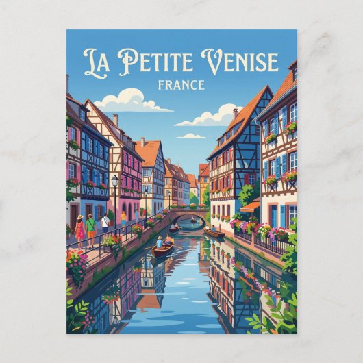 La Petite Venise Frankrijk Briefkaart (Voorkant)