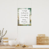 La Piazza de Sunbeam Prayer door St. Francis Poster (Keuken)