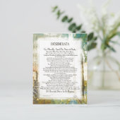 La Piazza DESIDERATA van Max Ehrmann Briefkaart (Staand voorkant)