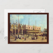La Piazza San Marco. Door Canaletto Briefkaart (Voorkant / Achterkant)