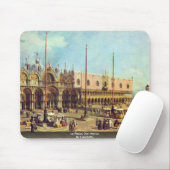 La Piazza San Marco. Door Canaletto Muismat (Met muis)
