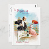 La Picardine Absinthe Supérieure Fine Art Briefkaart (Voorkant / Achterkant)