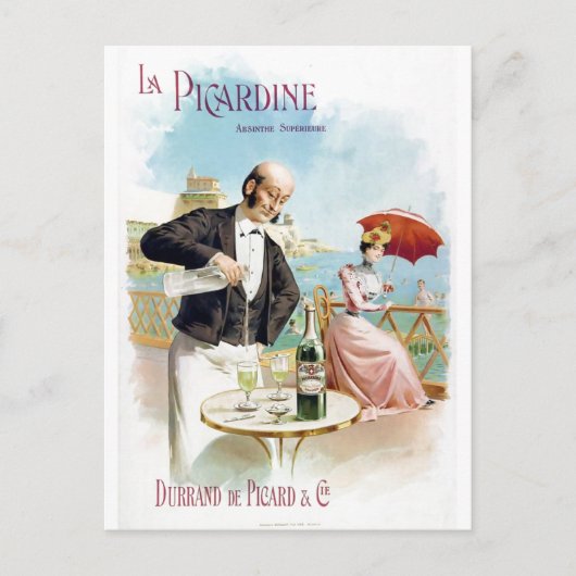 La Picardine Absinthe Supérieure Fine Art Briefkaart (Voorkant)