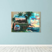 LA & Picturesque Vicinity Canvas Afdruk (Insitu (Houten vloer))