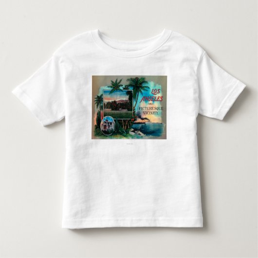 LA & Picturesque Vicinity Kinder Shirts (Voorkant)