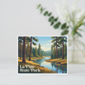 La Pine State Park Oregon Briefkaart (Staand voorkant)