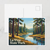 La Pine State Park Oregon Briefkaart (Voorkant / Achterkant)