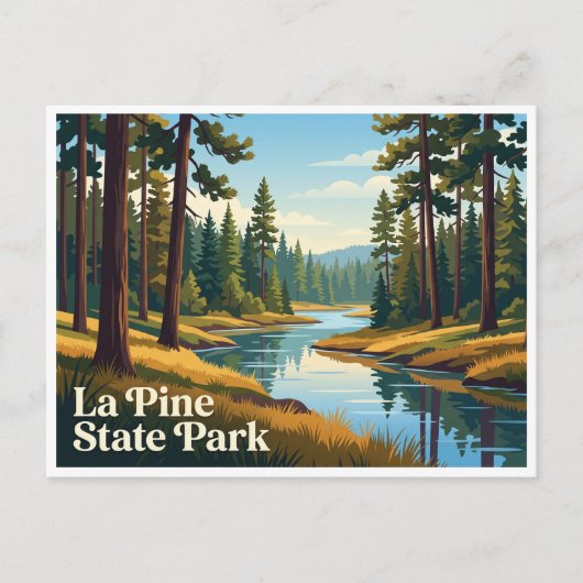 La Pine State Park Oregon Briefkaart (Voorkant)