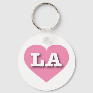 LA Pink Heart - Ik hou van LA Sleutelhanger