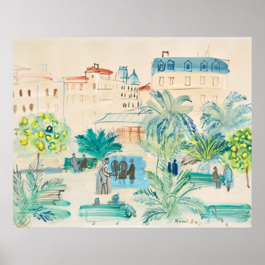 La Place Arago | Raoul Dufy Poster (Voorkant)