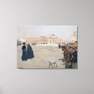 La Place du Carrousel, Parijs Canvas Afdruk