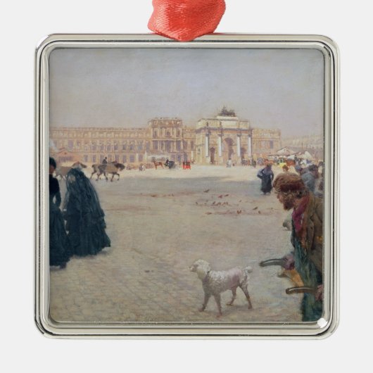 La Place du Carrousel, Parijs Metalen Ornament (Voorkant)