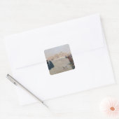 La Place du Carrousel, Parijs Vierkante Sticker (Envelop)