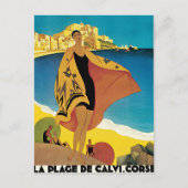 La Plage De Calvi Corse Frankrijk Briefkaart (Voorkant)