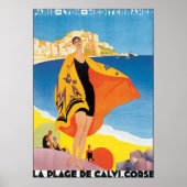 La Plage De Calvi. Corse Poster (Voorkant)