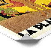 La Plage de Calvi, Corse Poster (Hoek)