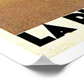 La Plage de Calvi, Frankrijk, poster van het vinta (Hoek)